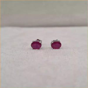 Boucles d'oreilles en rubis "EIST6"