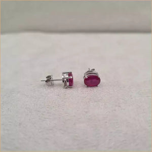 Boucles d'oreilles en rubis "EIST6"