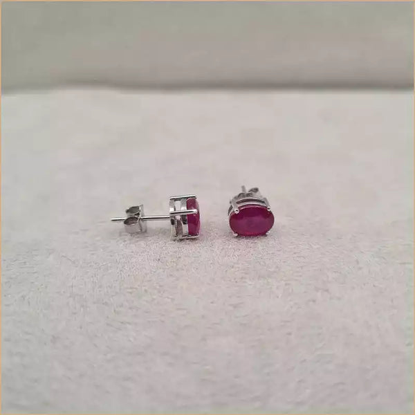 Boucles d'oreilles en rubis "EIST6"