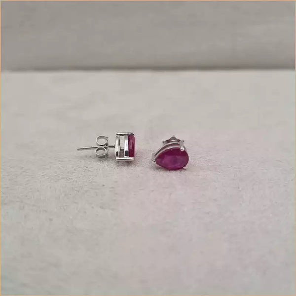 Boucles d'oreilles en rubis "EIST7"