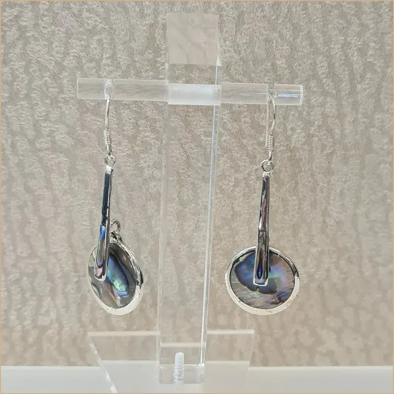 Boucles d'oreilles pendantes en abalone "EN1098.A"