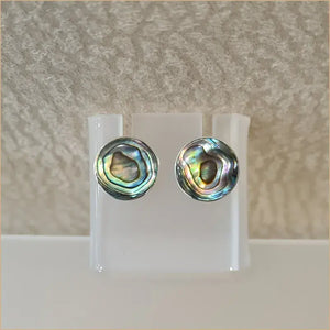 Boucles d'oreilles clous en abalone "EN1080.A"