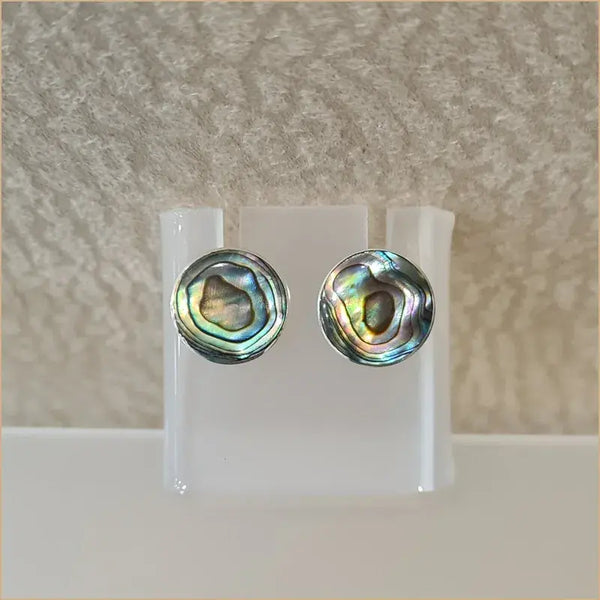 Boucles d'oreilles clous en abalone "EN1080.A"