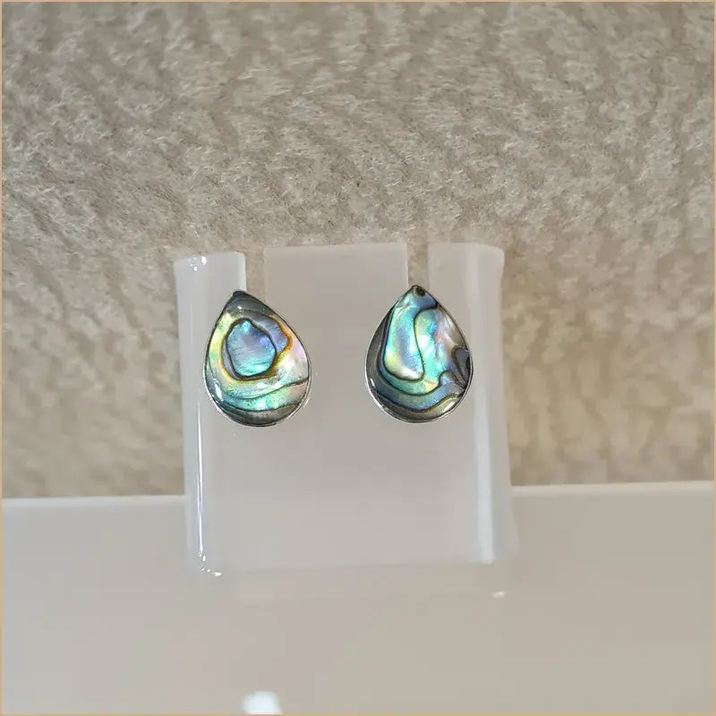 Boucles d'oreilles clous en abalone "EN1082.A"