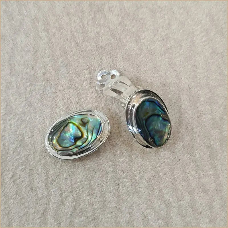 Boucles d’oreilles clips en abalone “EN1089.A”