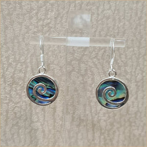 Boucles d'oreilles spirale en abalone "EN1107.A"