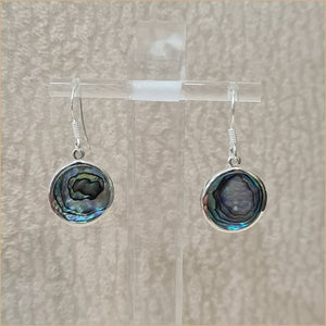 Boucles d'oreilles recto verso en abalone "EN1108.A"