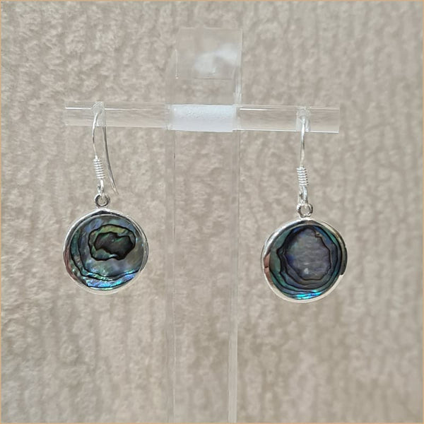 Boucles d'oreilles recto verso en abalone "EN1108.A"