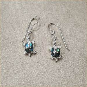 Boucles d’oreilles tortue en abalone “EN1148.A”