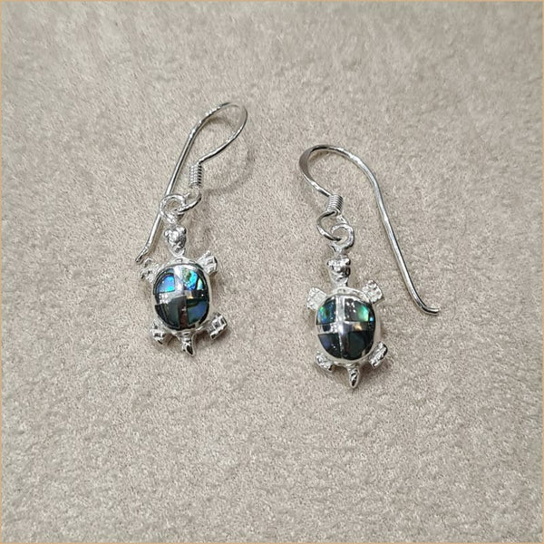 Boucles d’oreilles tortue en abalone “EN1148.A”