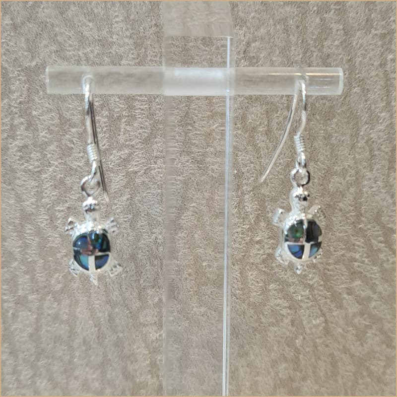 Boucles d’oreilles tortue en abalone “EN1148.A”