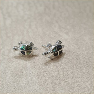 Boucles d’oreilles tortue en abalone “EN1149.A”