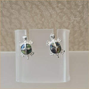 Boucles d’oreilles tortue en abalone “EN1149.A”
