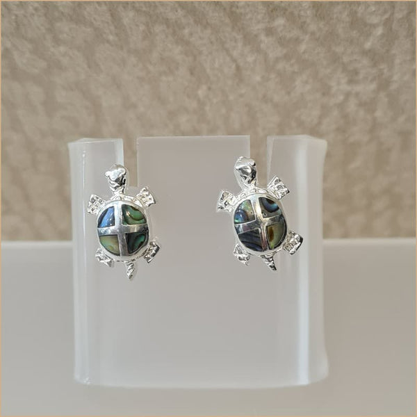 Boucles d’oreilles tortue en abalone “EN1149.A”
