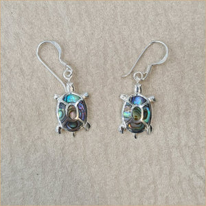 Boucles d’oreilles tortue en abalone “EN1154.A”