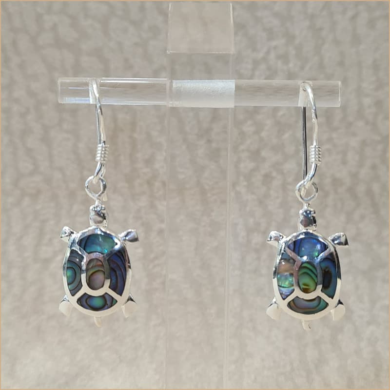 Boucles d’oreilles tortue en abalone “EN1154.A”