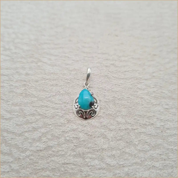 Pendentif turquoise goutte "PI1027.Y"