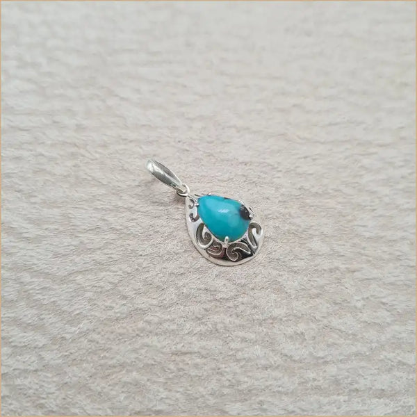 Pendentif turquoise goutte "PI1027.Y"