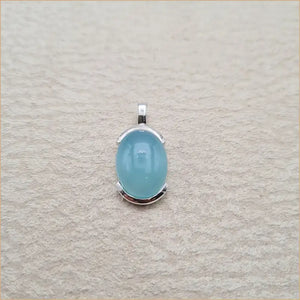 Pendentif calcédoine ovale "PI1035.B"