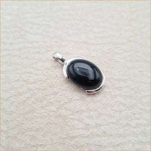 Pendentif onyx ovale "PI1035.O"