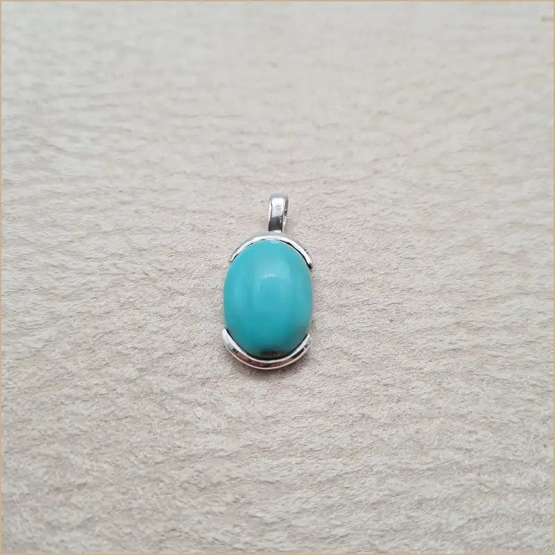 Pendentif turquoise ovale "PI1036.Y"
