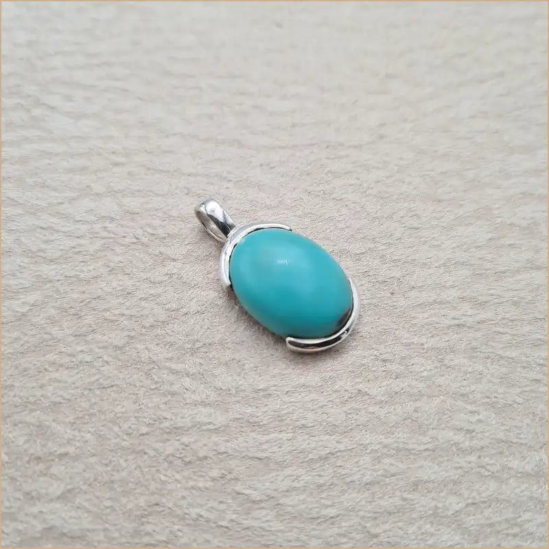 Pendentif turquoise ovale "PI1036.Y"