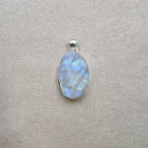 Pendentif pierre de lune brute ovale "PI1190.F"