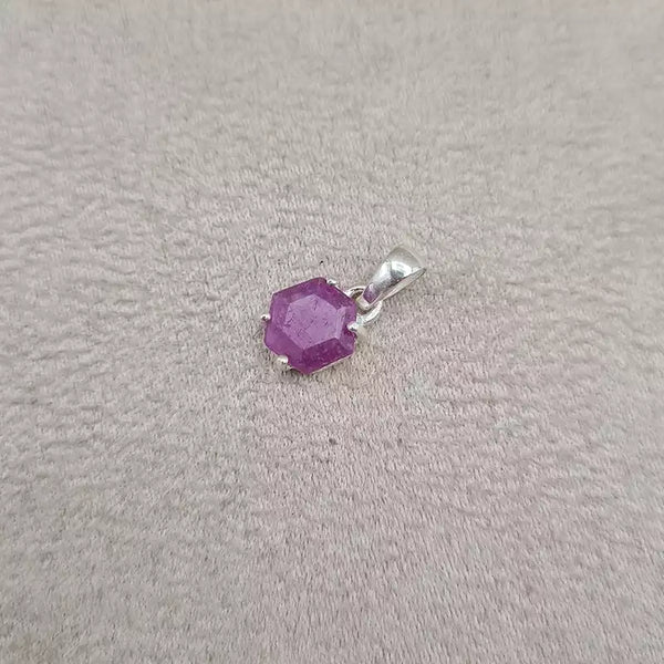 Pendentif rubis brut "PI1197.A"