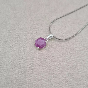 Pendentif rubis brut "PI1197.A"