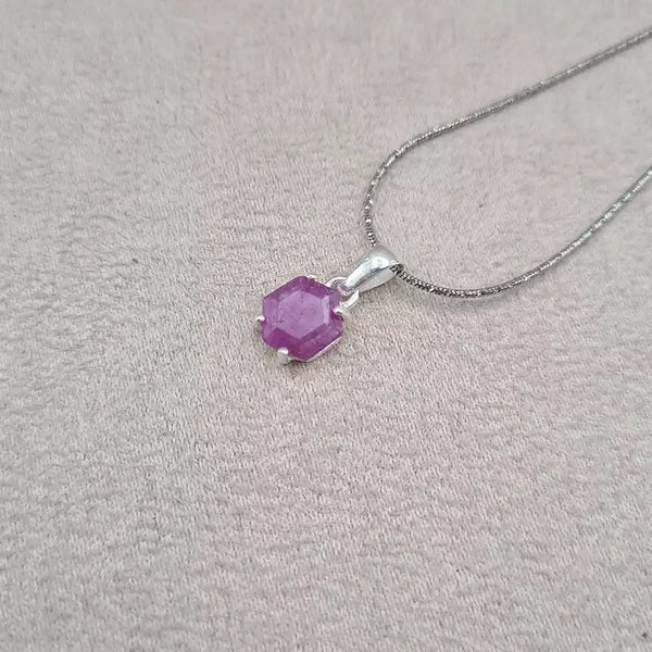 Pendentif rubis brut "PI1197.A"