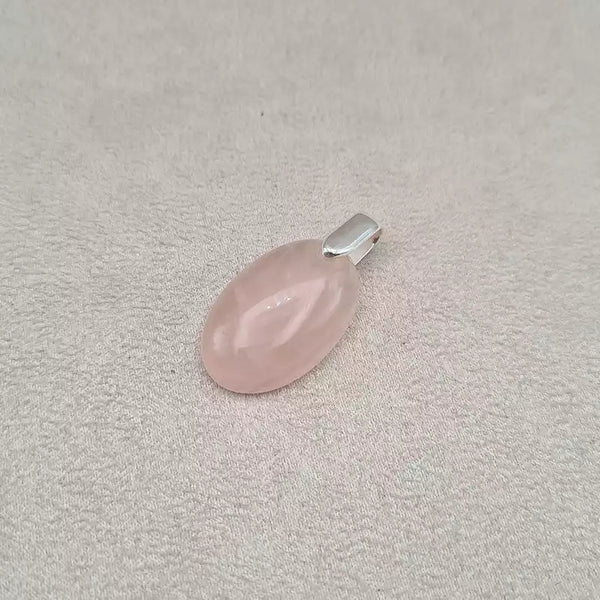 Pendentif quartz rose "PI1199.A"