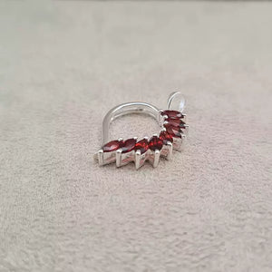 Pendentif coeur grenat "PI1205.G"