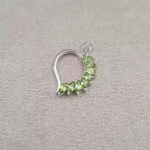 Pendentif coeur péridot "PI1205.X"
