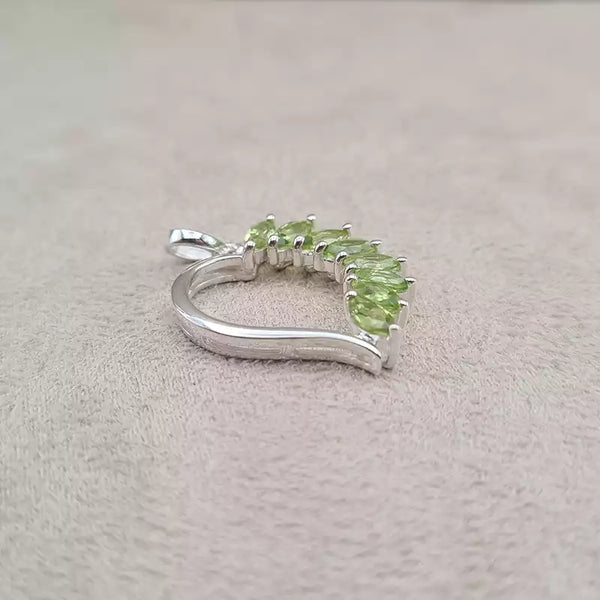 Pendentif coeur péridot "PI1205.X"