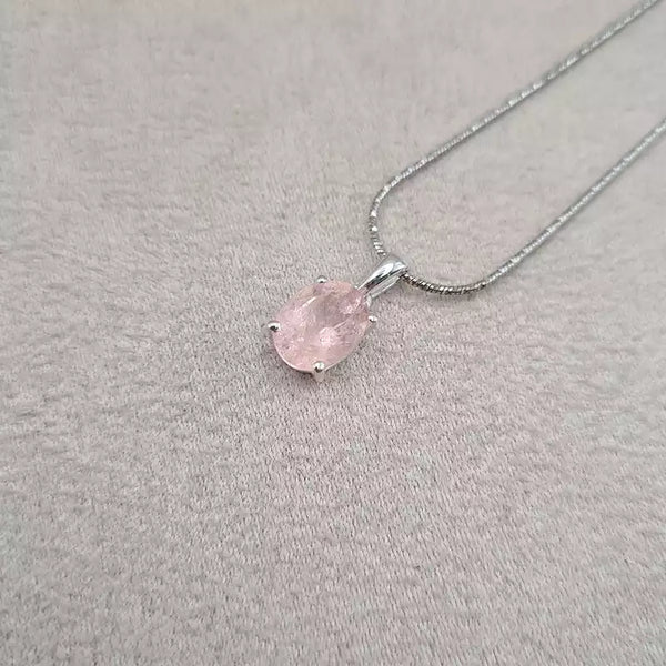 Pendentif morganite cut "PI1207"