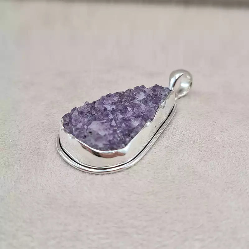 Pendentif améthyste brute "PI1212"