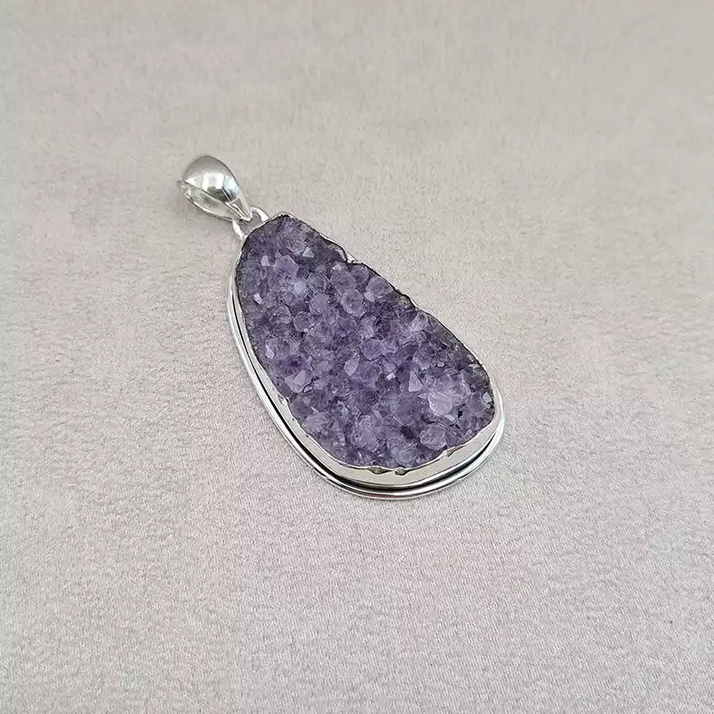 Pendentif améthyste brute "PI1212"