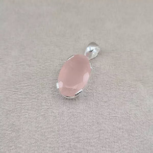 Pendentif quartz rose cut "PI1220.A"