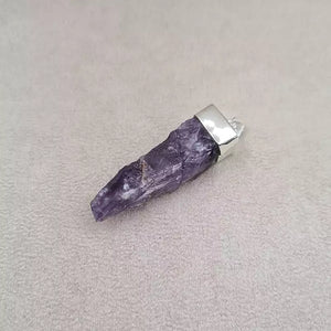Pendentif améthyste brute "PI1225.A"
