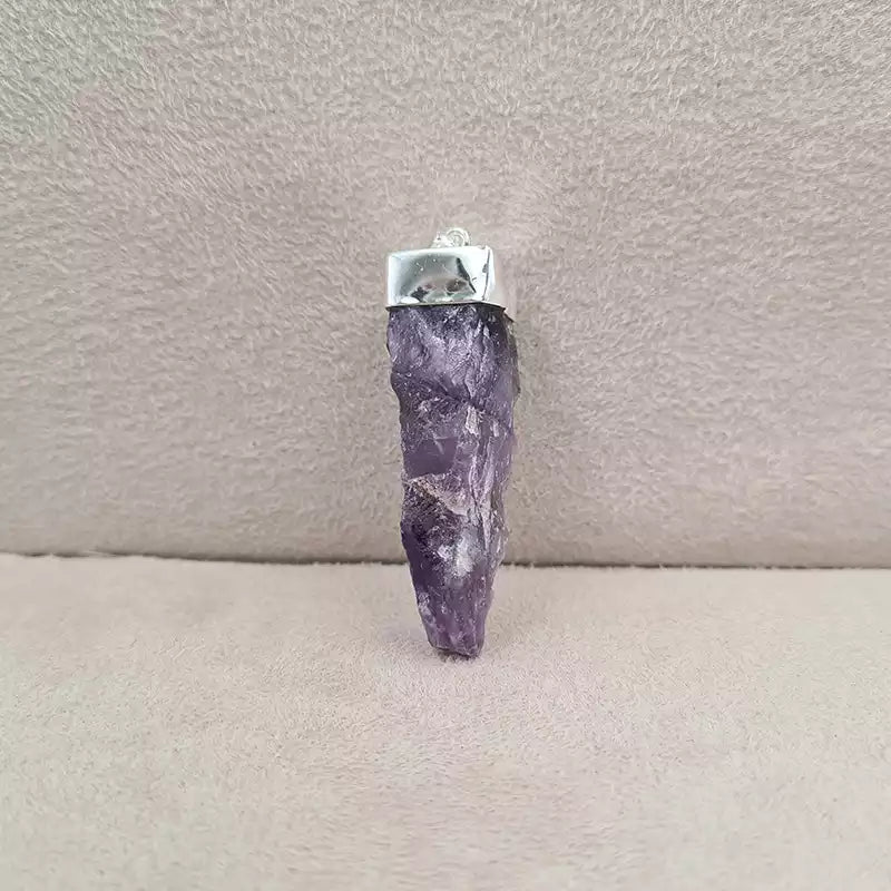 Pendentif améthyste brute "PI1225.A"