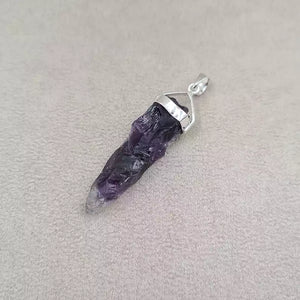 Pendentif pierre brute pencyl améthyste "PI1225.D"