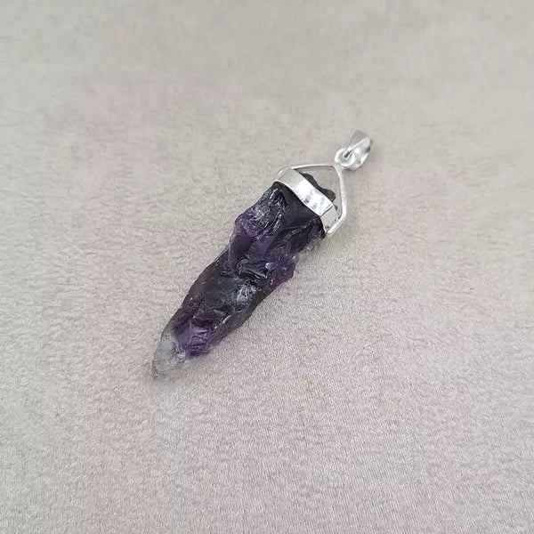 Pendentif pierre brute pencyl améthyste "PI1225.D"