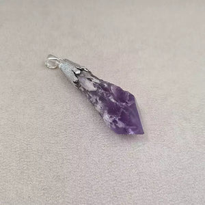 Pendentif pierre brute améthyste "PI1225.F"