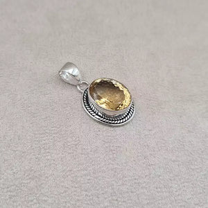 Pendentif citrine "PI1235.C"