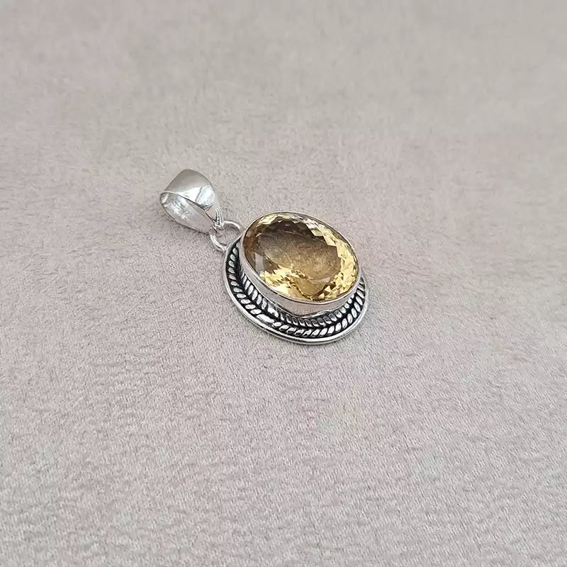 Pendentif citrine "PI1235.C"