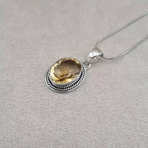Pendentif citrine "PI1235.C"