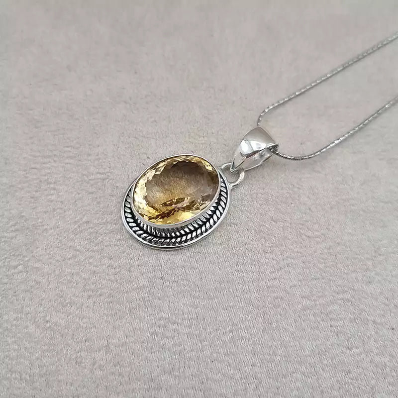 Pendentif citrine "PI1235.C"