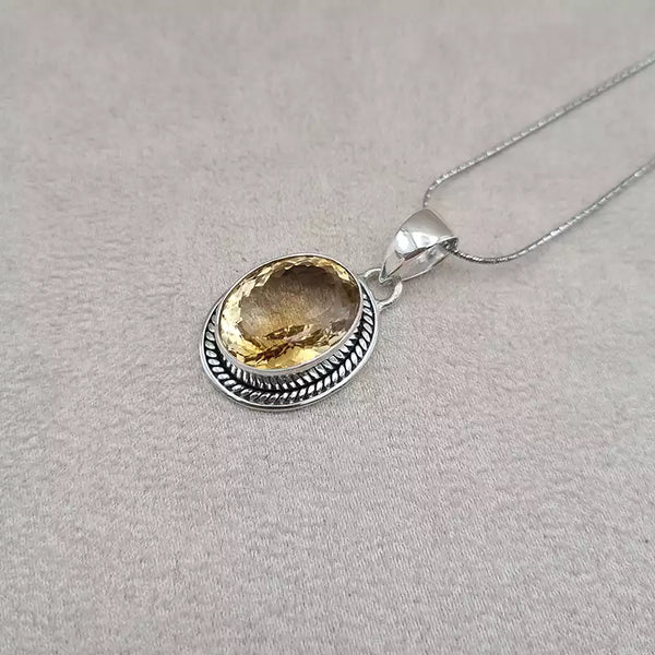 Pendentif citrine "PI1235.C"