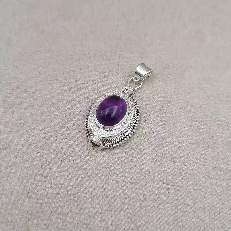 Pendentif box améthyste "PI1238.A"