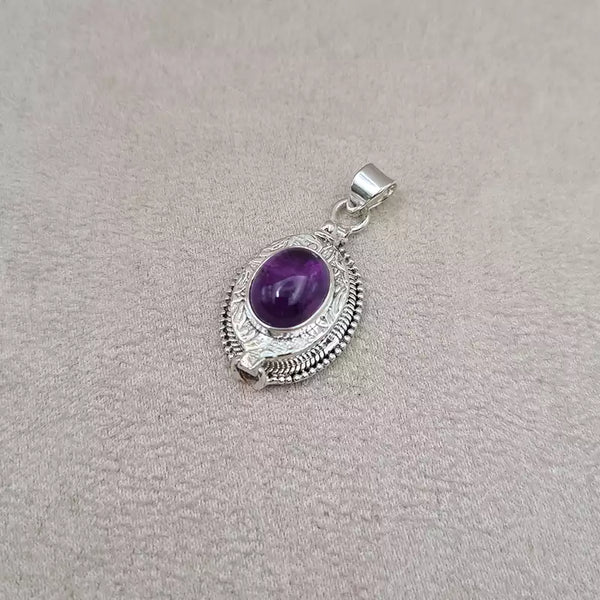 Pendentif box améthyste "PI1238.A"